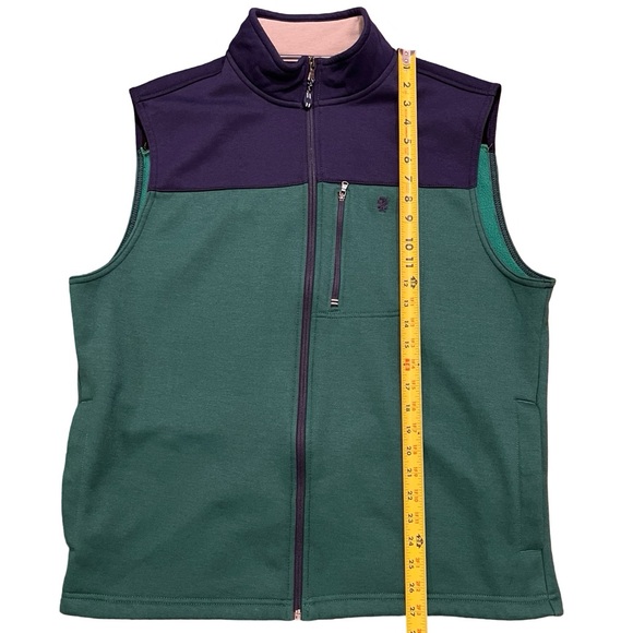 ⛳️ IZOD Golf Vest | Performance | Stretch | Green & Blue | Men’s Size Large - Picture 9 of 10